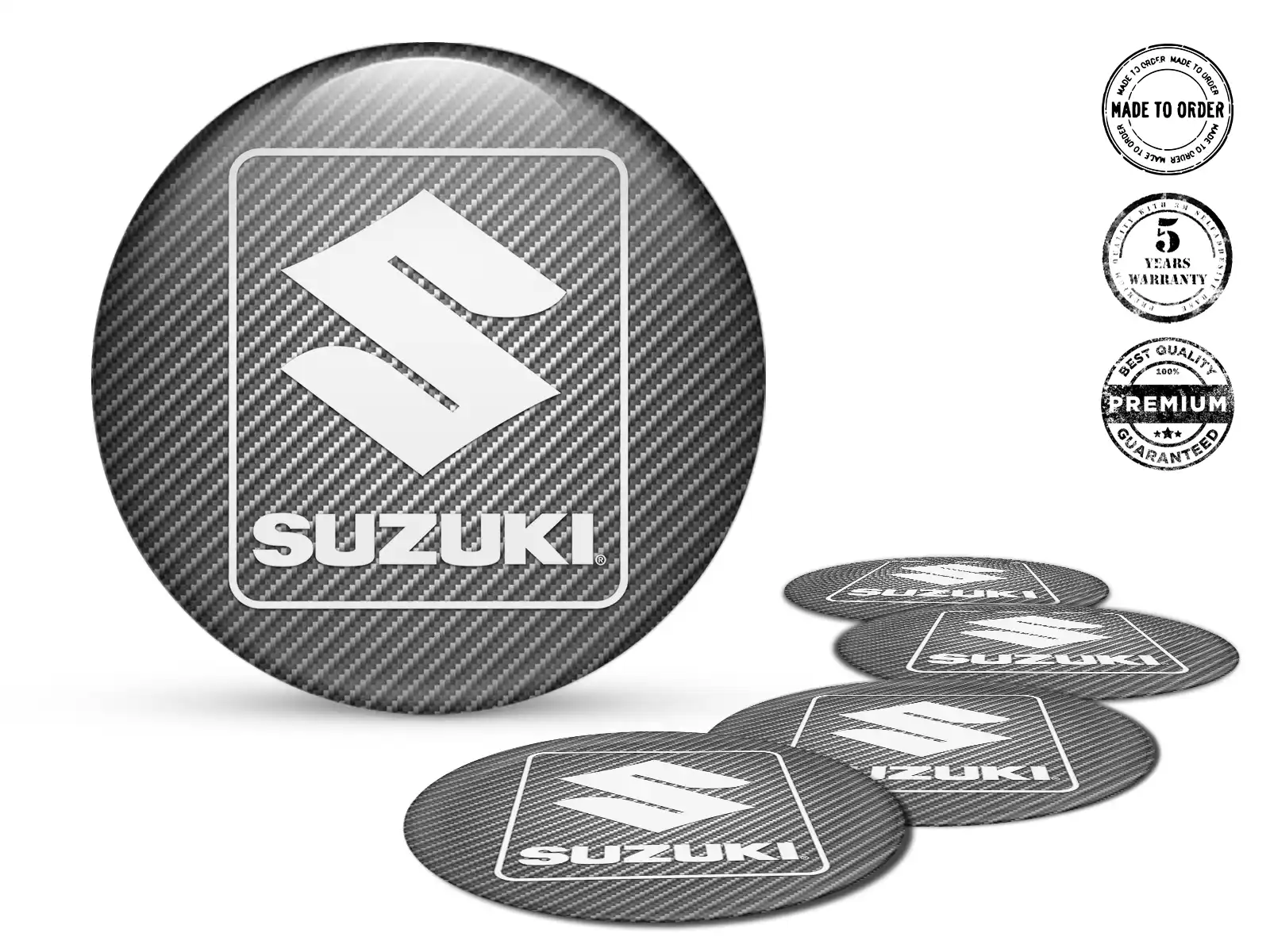 Suzuki Rademblem Ausgabe Silikon-Aufkleber für Autos
